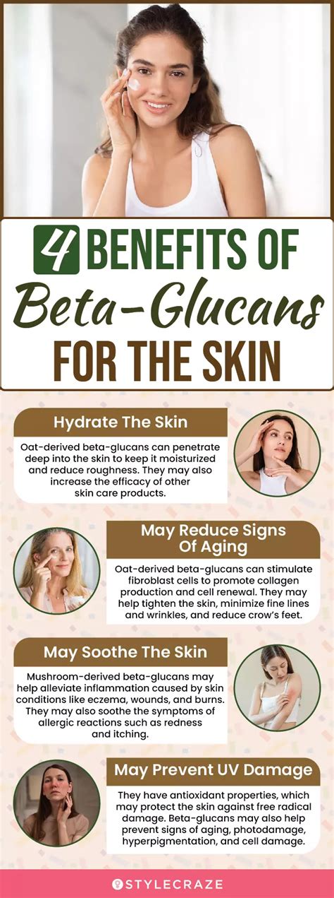 beta glucan skin benefits|Beta Glucan for Skin: Benefits & Uses .